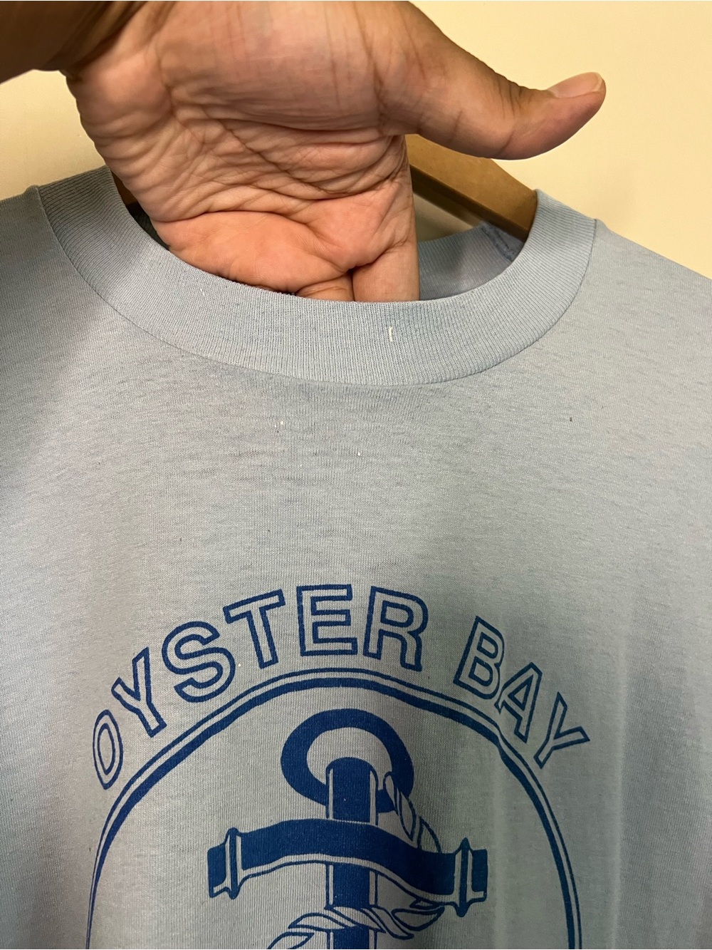 Vintage 90s Oyster Bay Long Island NY New York Single Stitch T Shirt L *FLAWS* - Picture 3 of 8